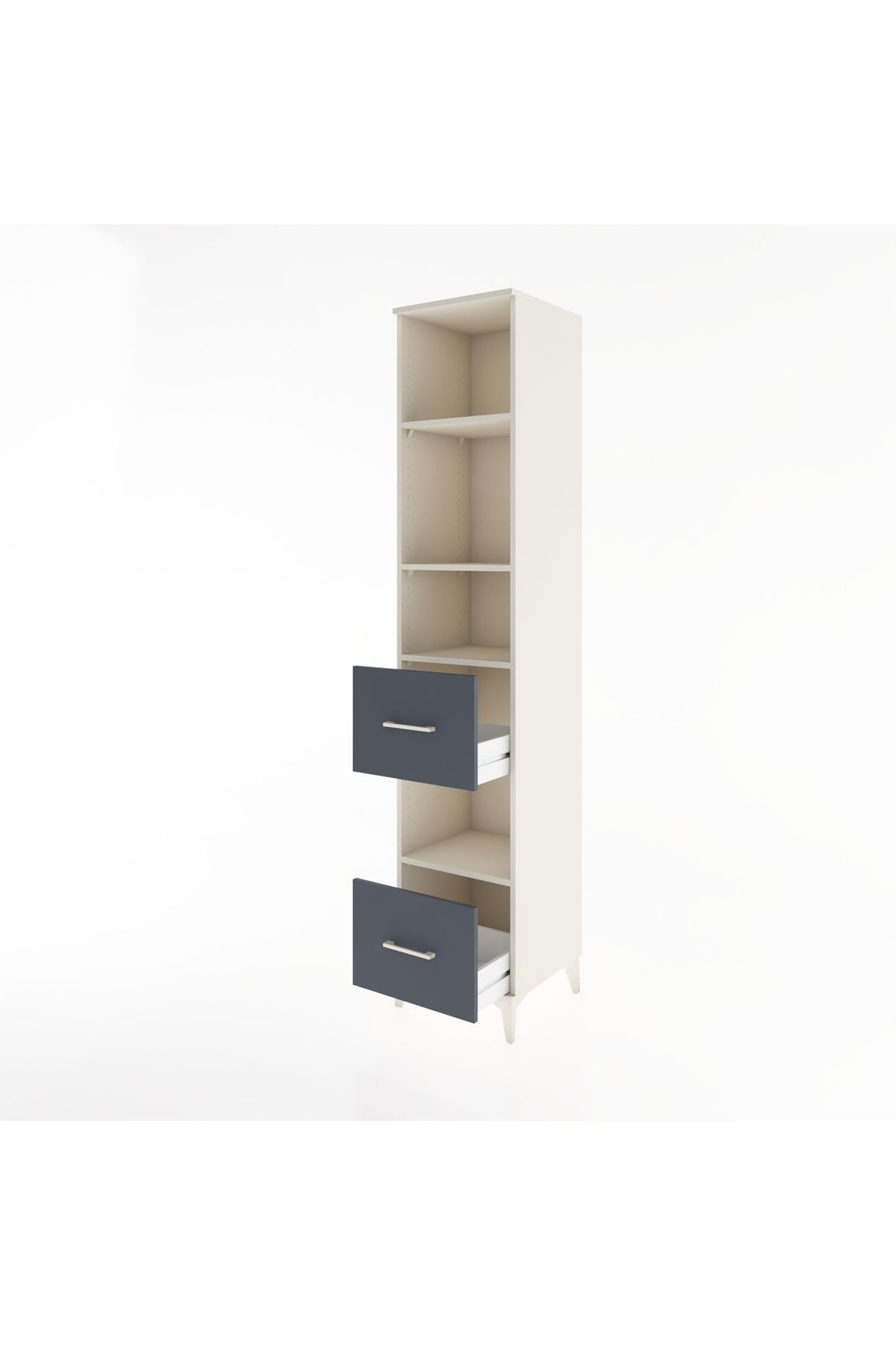 Hyperion Dolap 4 Raflı 2 Çekmeceli 44x44x221 - S61M150V2B