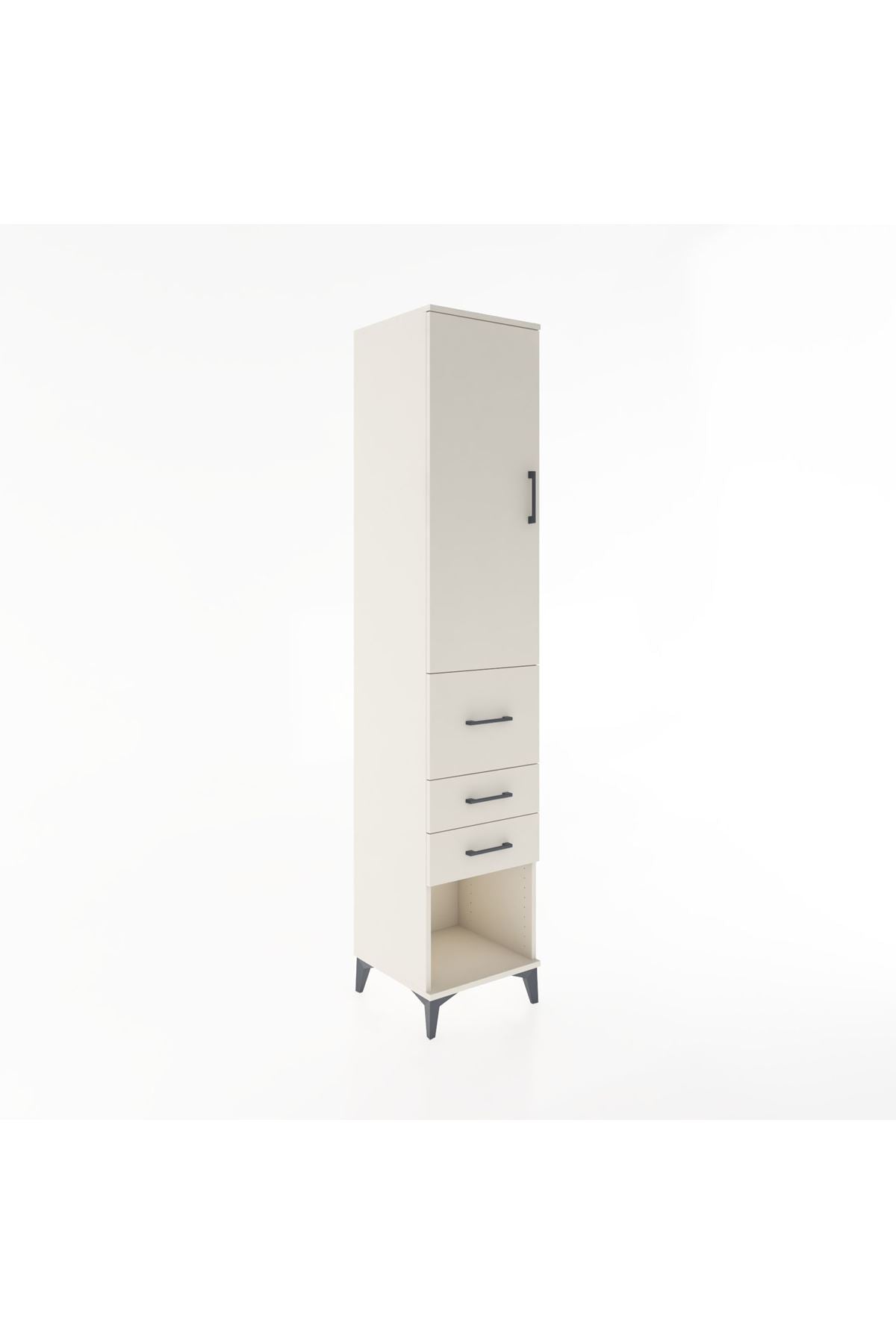 Hyperion Dolap 2 Raflı 3 Çekmeceli Tek Askılı 44x44x221 - S61M151V1B
