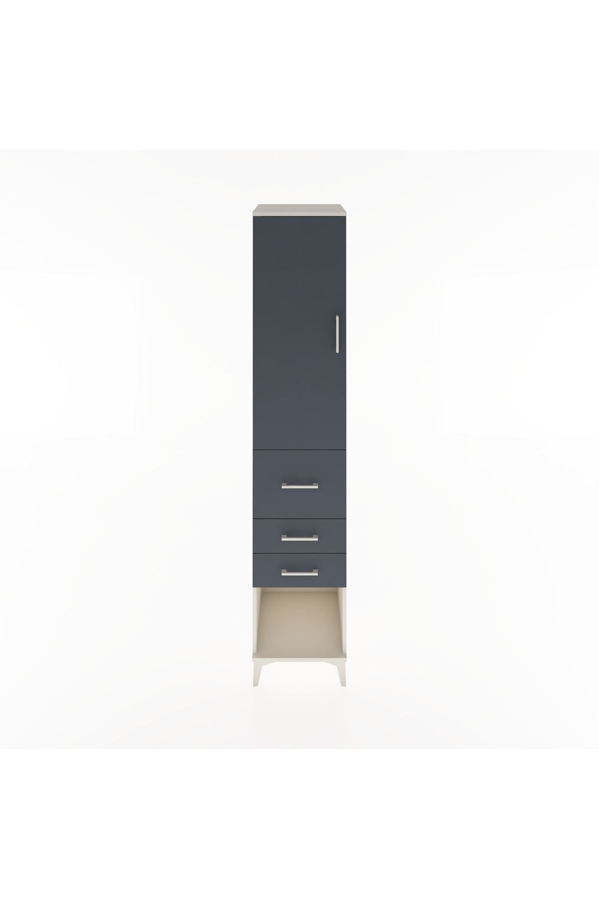 Hyperion Dolap 2 Raflı 3 Çekmeceli Tek Askılı 44x44x221 - S61M151V2B
