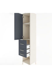 Hyperion Dolap 2 Raflı 3 Çekmeceli Tek Askılı 44x44x221 - S61M151V2B