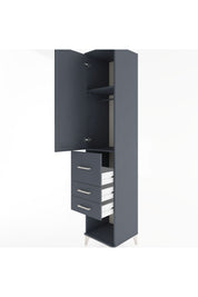 Hyperion Dolap 2 Raflı 3 Çekmeceli Tek Askılı 44x44x221 - S61M151V5B
