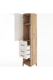 Hyperion Dolap 2 Raflı 3 Çekmeceli Tek Askılı 44x44x221 - S61M151V7B