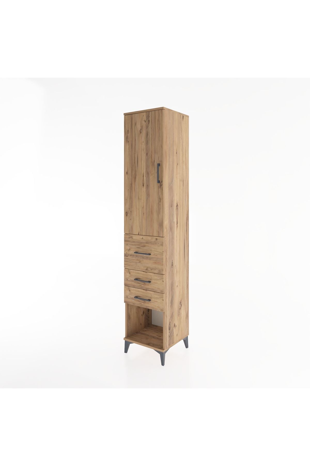 Hyperion Dolap 2 Raflı 3 Çekmeceli Tek Askılı 44x44x221 - S61M151V9B
