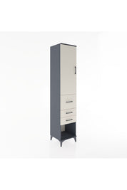 Hyperion Dolap 3 Raflı 3 Çekmeceli Tek Kapaklı 44x44x221 - S61M152V4B
