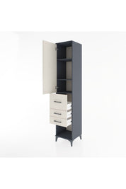 Hyperion Dolap 3 Raflı 3 Çekmeceli Tek Kapaklı 44x44x221 - S61M152V4B