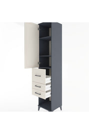 Hyperion Dolap 3 Raflı 3 Çekmeceli Tek Kapaklı 44x44x221 - S61M152V4B