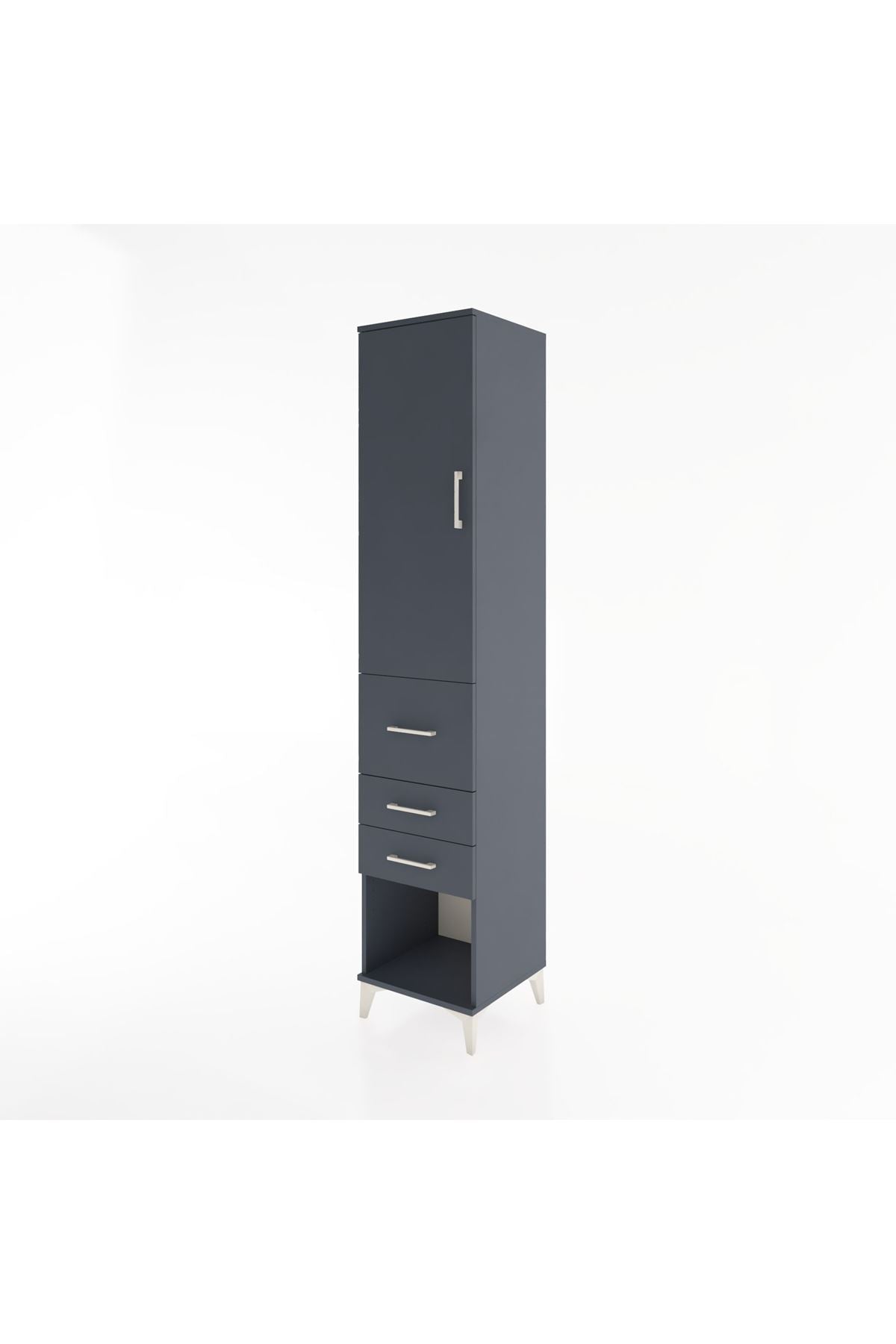 Hyperion Dolap 3 Raflı 3 Çekmeceli Tek Kapaklı 44x44x221 - S61M152V5B