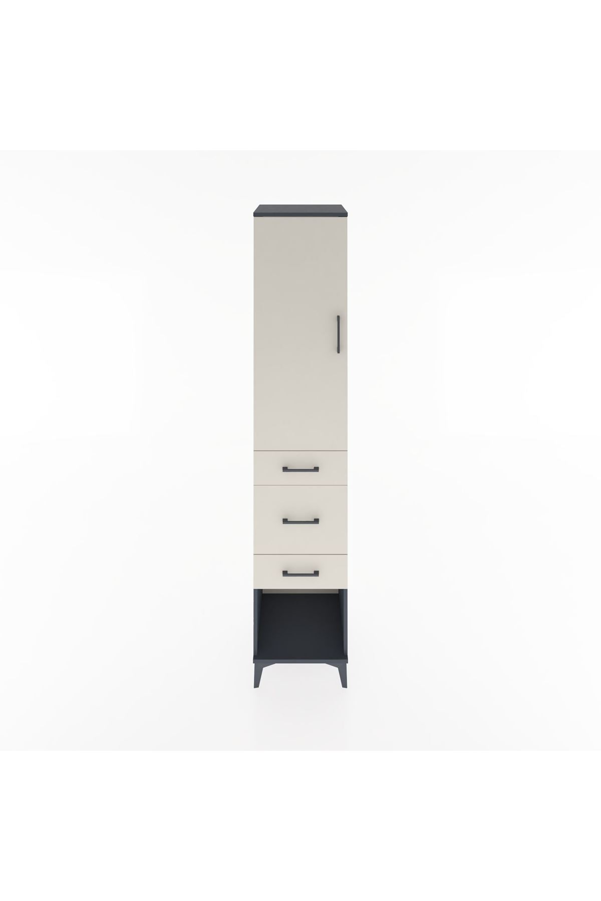 Hyperion Dolap 2 Raflı 3 Çekmeceli Tek Askılı 44x44x221 - S61M153V4B