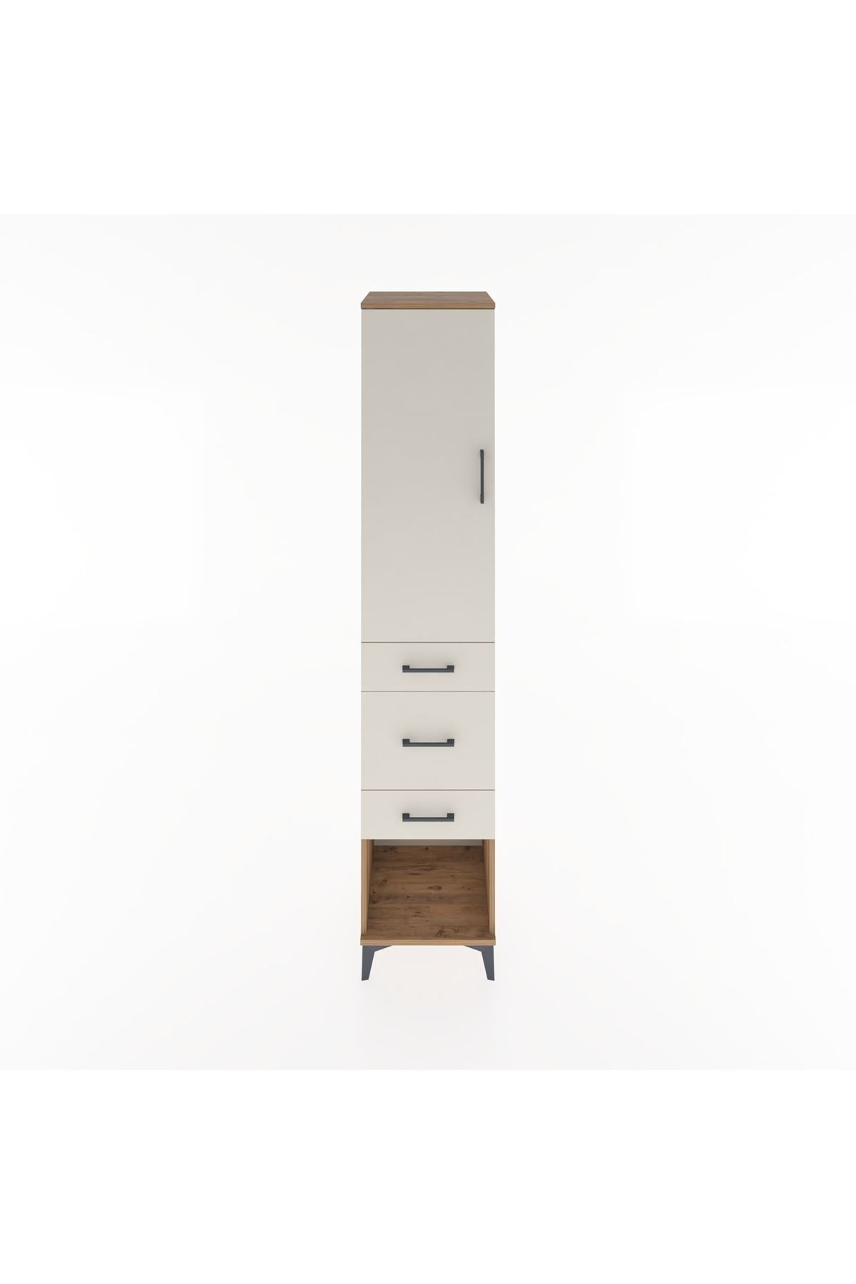 Hyperion Dolap 2 Raflı 3 Çekmeceli Tek Askılı 44x44x221 - S61M153V7B