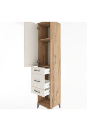 Hyperion Dolap 2 Raflı 3 Çekmeceli Tek Askılı 44x44x221 - S61M153V7B