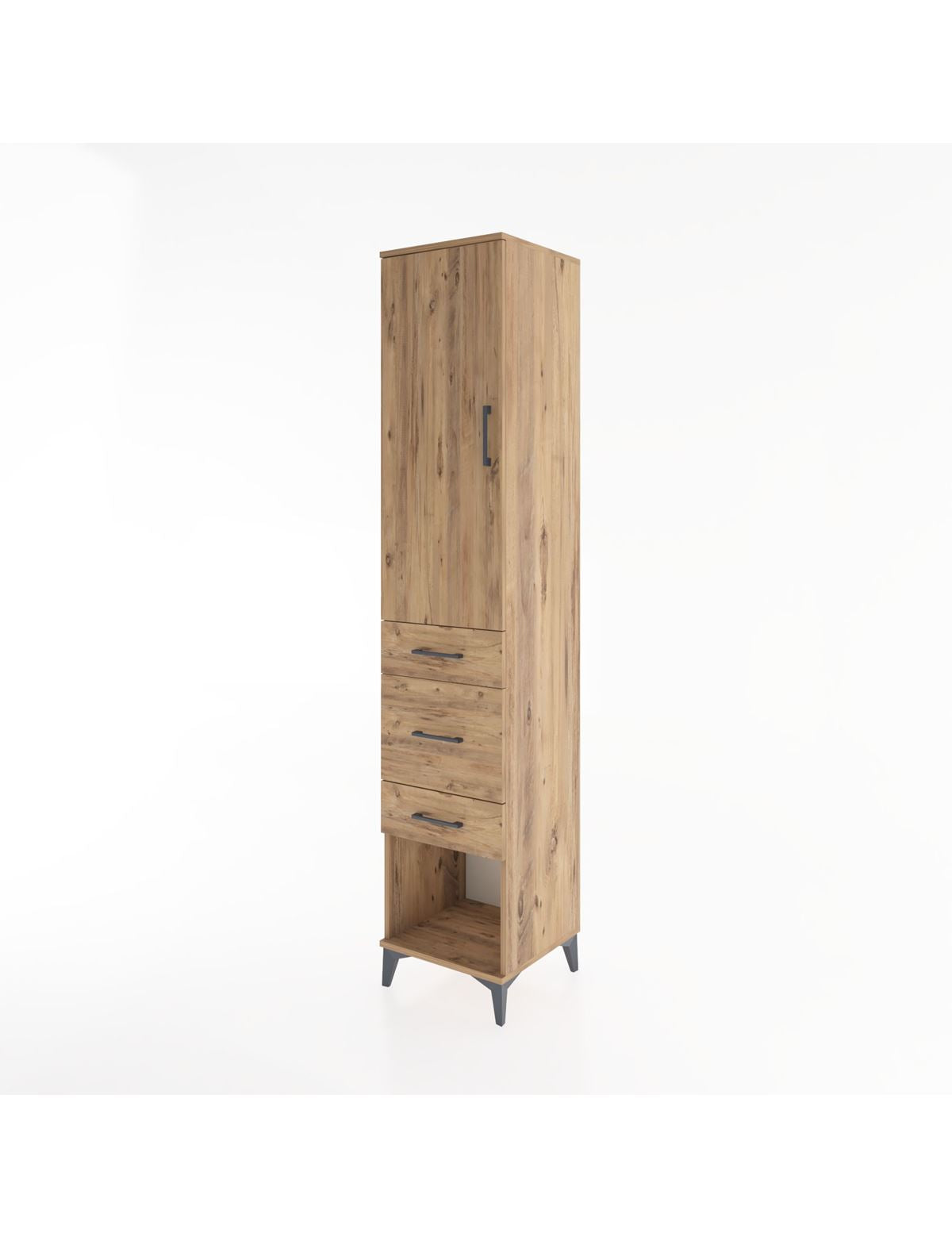 Hyperion Dolap 2 Raflı 3 Çekmeceli Tek Askılı 44x44x221 - S61M153V9B