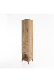 Hyperion Dolap 2 Raflı 3 Çekmeceli Tek Askılı 44x44x221 - S61M153V9B