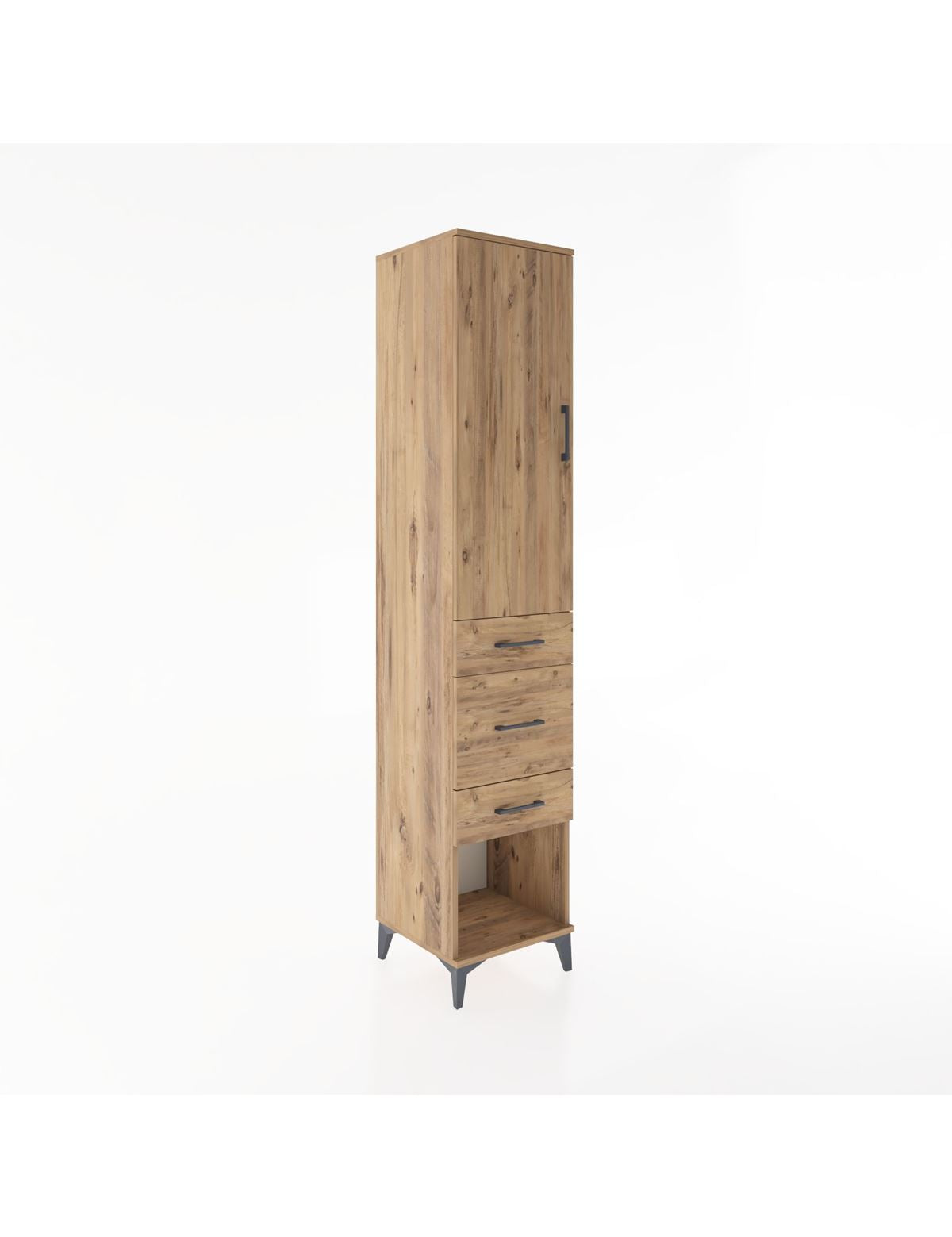 Hyperion Dolap 2 Raflı 3 Çekmeceli Tek Askılı 44x44x221 - S61M153V9B