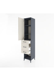 Hyperion Dolap 3 Raflı 3 Çekmeceli Tek Kapaklı 44x44x221 - S61M154V4B