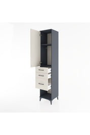 Hyperion Dolap 2 Raflı 3 Çekmeceli Tek Askılı 44x44x221 - S61M157V4B
