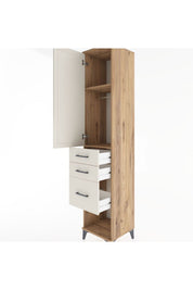 Hyperion Dolap 2 Raflı 3 Çekmeceli Tek Askılı 44x44x221 - S61M157V7B