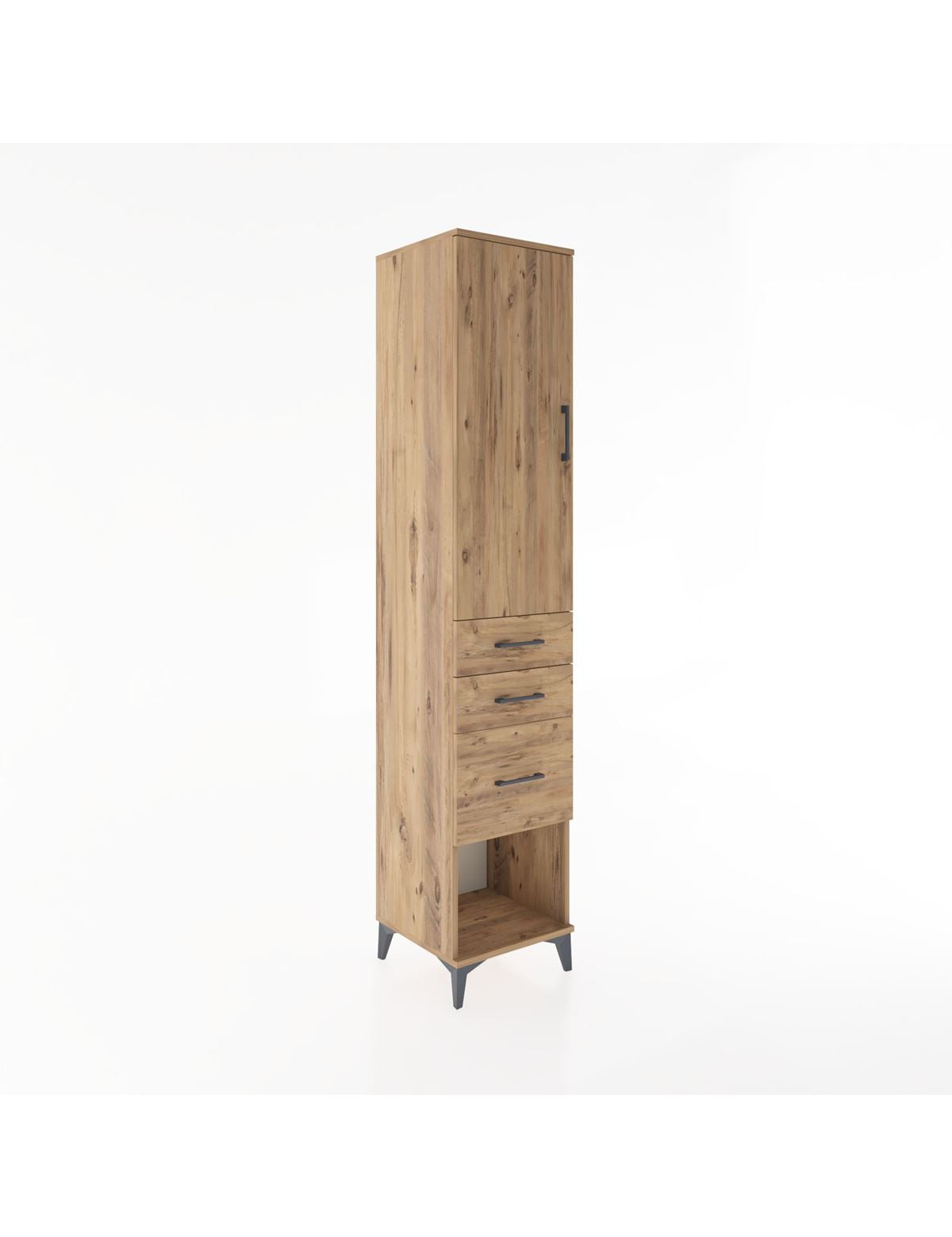 Hyperion Dolap 2 Raflı 3 Çekmeceli Tek Askılı 44x44x221 - S61M157V9B