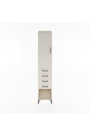 Hyperion Dolap 3 Raflı 4 Çekmeceli Tek Kapaklı 44x44x221 - S61M160V1B