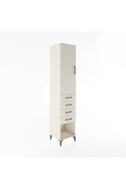 Hyperion Dolap 3 Raflı 4 Çekmeceli Tek Kapaklı 44x44x221 - S61M160V1B