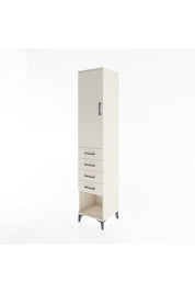 Hyperion Dolap 3 Raflı 4 Çekmeceli Tek Kapaklı 44x44x221 - S61M160V1B