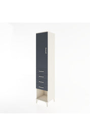 Hyperion Dolap 3 Raflı 4 Çekmeceli Tek Kapaklı 44x44x221 - S61M160V2B