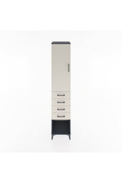 Hyperion Dolap 3 Raflı 4 Çekmeceli Tek Kapaklı 44x44x221 - S61M160V4B