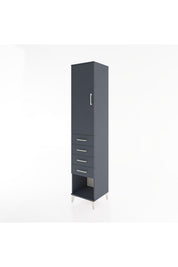 Hyperion Dolap 3 Raflı 4 Çekmeceli Tek Kapaklı 44x44x221 - S61M160V5B