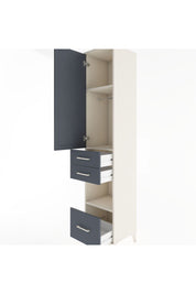 Hyperion Dolap 3 Raflı 3 Çekmeceli Tek Askılı 44x44x221 - S61M161V2B
