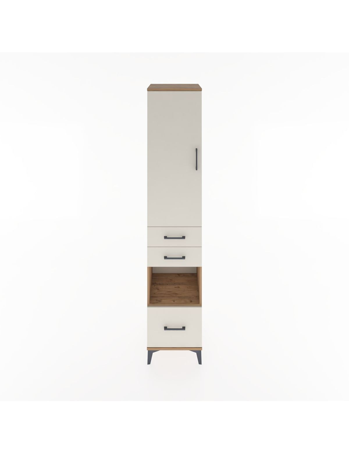 Hyperion Dolap 3 Raflı 3 Çekmeceli Tek Askılı 44x44x221 - S61M161V7B