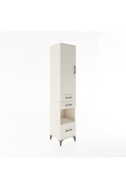 Hyperion Dolap 4 Raflı 3 Çekmeceli Tek Kapaklı 44x44x221 - S61M162V1B