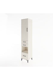 Hyperion Dolap 4 Raflı 3 Çekmeceli Tek Kapaklı 44x44x221 - S61M162V1B