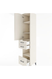 Hyperion Dolap 4 Raflı 3 Çekmeceli Tek Kapaklı 44x44x221 - S61M162V1B