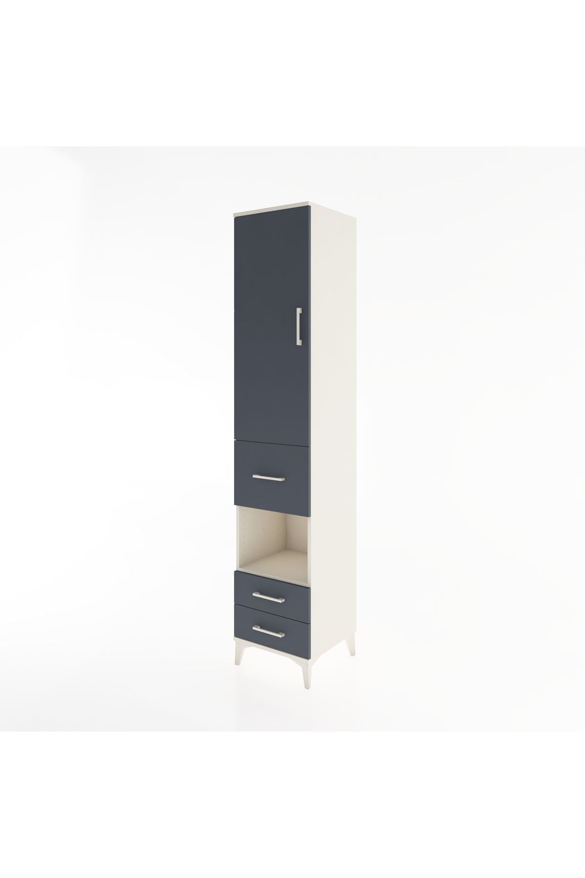 Hyperion Dolap 3 Raflı 3 Çekmeceli Tek Askılı 44x44x221 - S61M163V2B