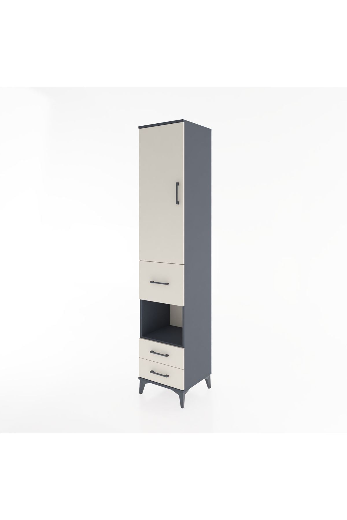 Hyperion Dolap 3 Raflı 3 Çekmeceli Tek Askılı 44x44x221 - S61M163V4B