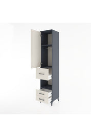 Hyperion Dolap 3 Raflı 3 Çekmeceli Tek Askılı 44x44x221 - S61M163V4B