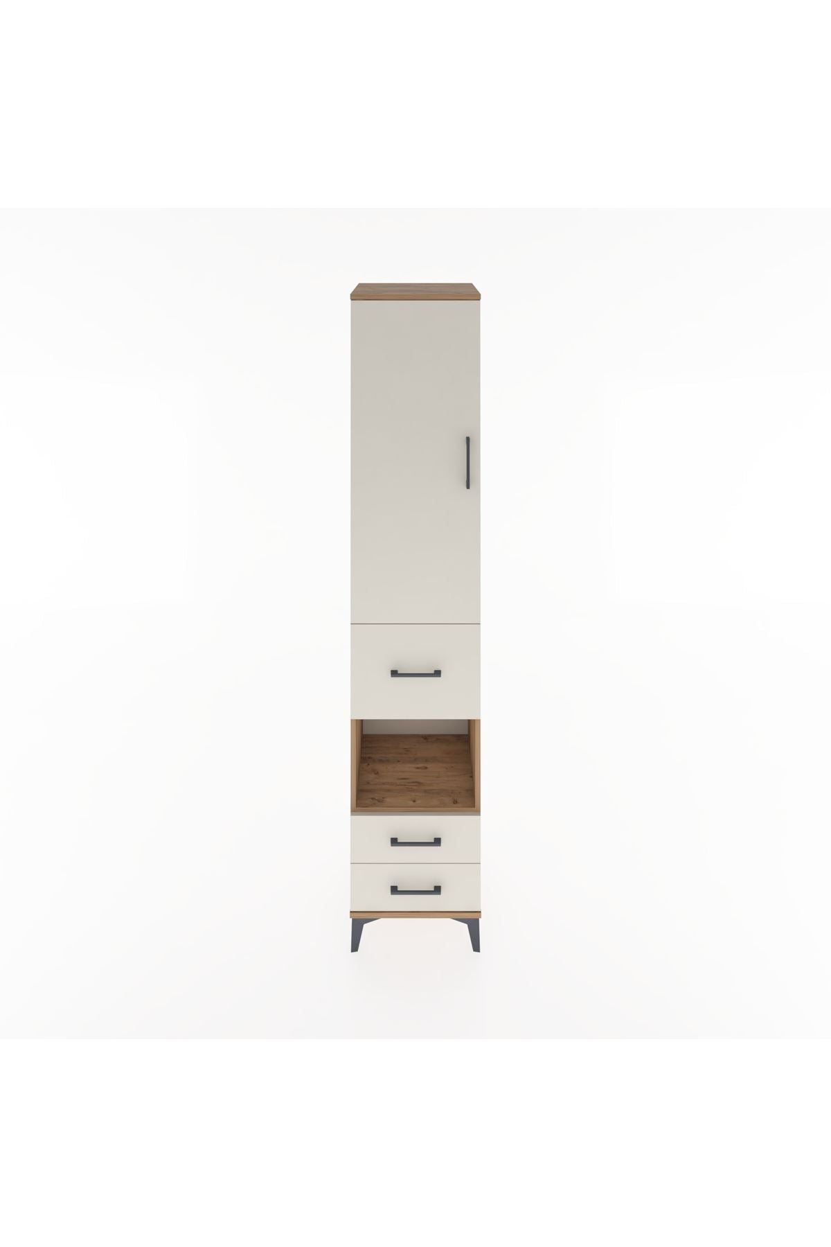 Hyperion Dolap 3 Raflı 3 Çekmeceli Tek Askılı 44x44x221 - S61M163V7B