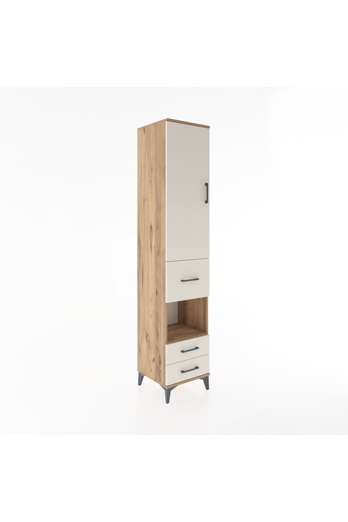 Hyperion Dolap 3 Raflı 3 Çekmeceli Tek Askılı 44x44x221 - S61M163V7B