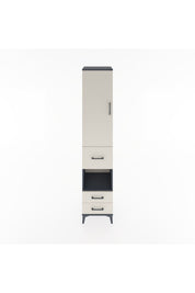 Hyperion Dolap 4 Raflı 3 Çekmeceli Tek Kapaklı 44x44x221 - S61M164V4B
