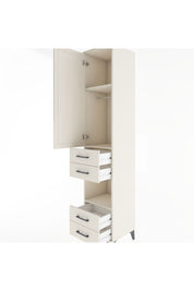 Hyperion Dolap 3 Raflı 4 Çekmeceli Tek Askılı 44x44x221 - S61M165V1B