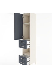 Hyperion Dolap 3 Raflı 4 Çekmeceli Tek Askılı 44x44x221 - S61M165V2B