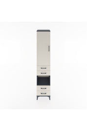 Hyperion Dolap 3 Raflı 4 Çekmeceli Tek Askılı 44x44x221 - S61M165V4B