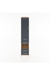 Hyperion Dolap 3 Raflı 4 Çekmeceli Tek Askılı 44x44x221