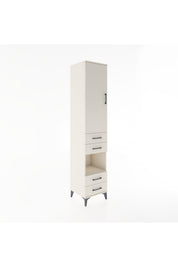Hyperion Dolap 4 Raflı 4 Çekmeceli Tek Kapaklı 44x44x221 - S61M166V1B