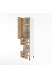 Hyperion Dolap 4 Raflı 4 Çekmeceli Tek Kapaklı 44x44x221 - S61M166V3B
