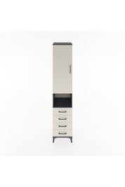 Hyperion Dolap 3 Raflı 4 Çekmeceli Tek Askılı 44x44x221 - S61M169V4B