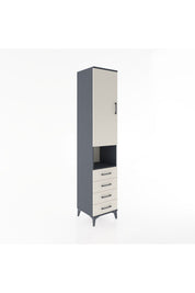 Hyperion Dolap 3 Raflı 4 Çekmeceli Tek Askılı 44x44x221 - S61M169V4B