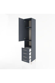 Hyperion Dolap 3 Raflı 4 Çekmeceli Tek Askılı 44x44x221 - S61M169V5B