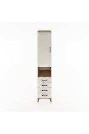 Hyperion Dolap 3 Raflı 4 Çekmeceli Tek Askılı 44x44x221 - S61M169V7B