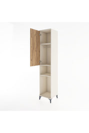 Hyperion Dolap 3 Raflı Tek Kapaklı Tek Askılı 44x44x221 - S61M171V3B