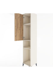 Hyperion Dolap 3 Raflı Tek Kapaklı Tek Askılı 44x44x221 - S61M171V3B